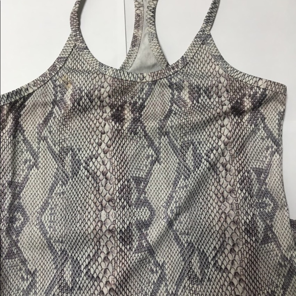 Snake print tank top small